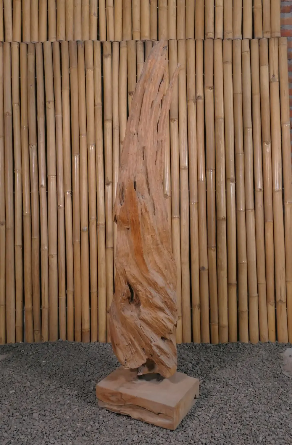  Product image 4 of the product “Root with stand made of teak wood about 160cm height ”